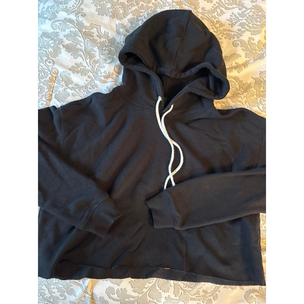 Black Wild Fable Target Hoodie with White Strings